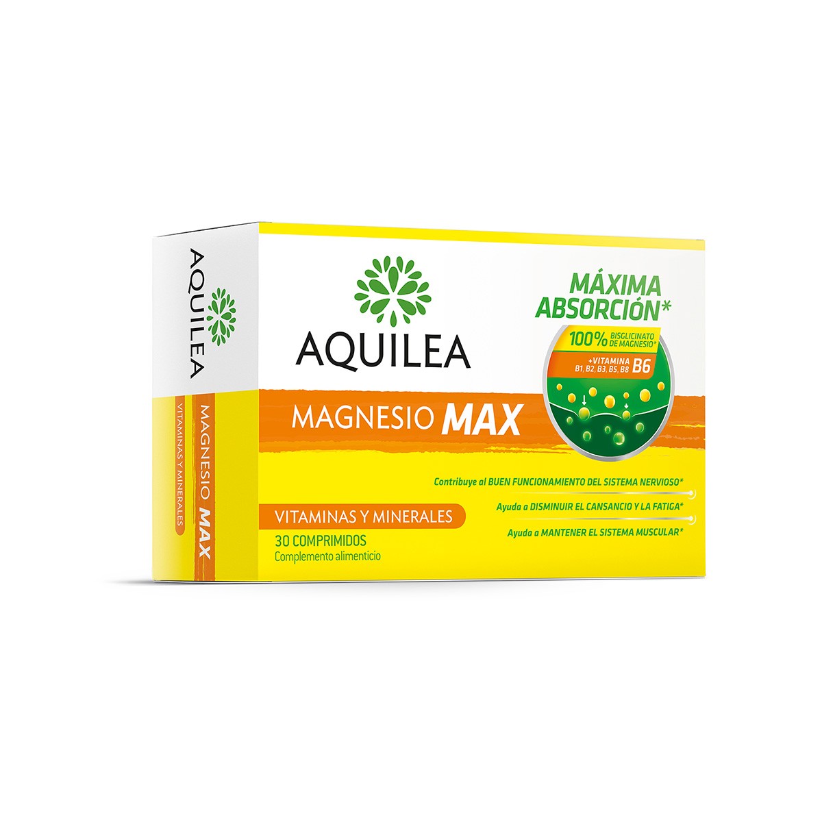 Aquilea magnesio max 30 comprimidos Imagen de Aquilea magnesio max 30 comprimidos