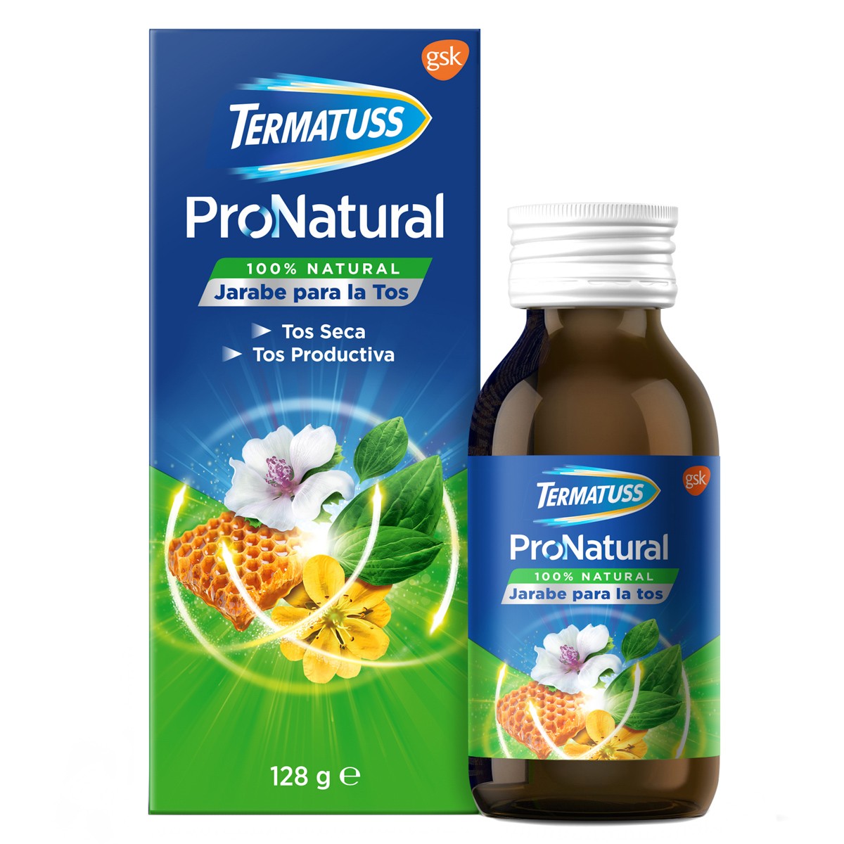 Termatuss pronatural jarabe 128g Imagen de Termatuss pronatural jarabe 128g