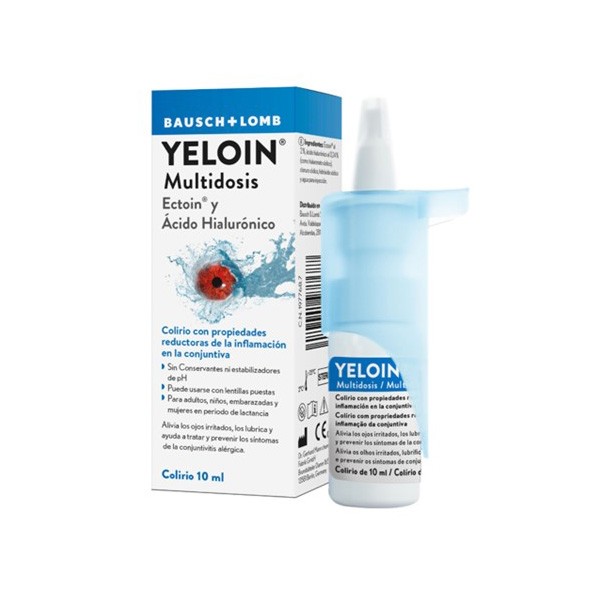 Yeloin colirio ojo irritado multidosis solución oftálmica 2% 10ml Imagen de Yeloin colirio ojo irritado multidosis solución oftálmica 2% 10ml