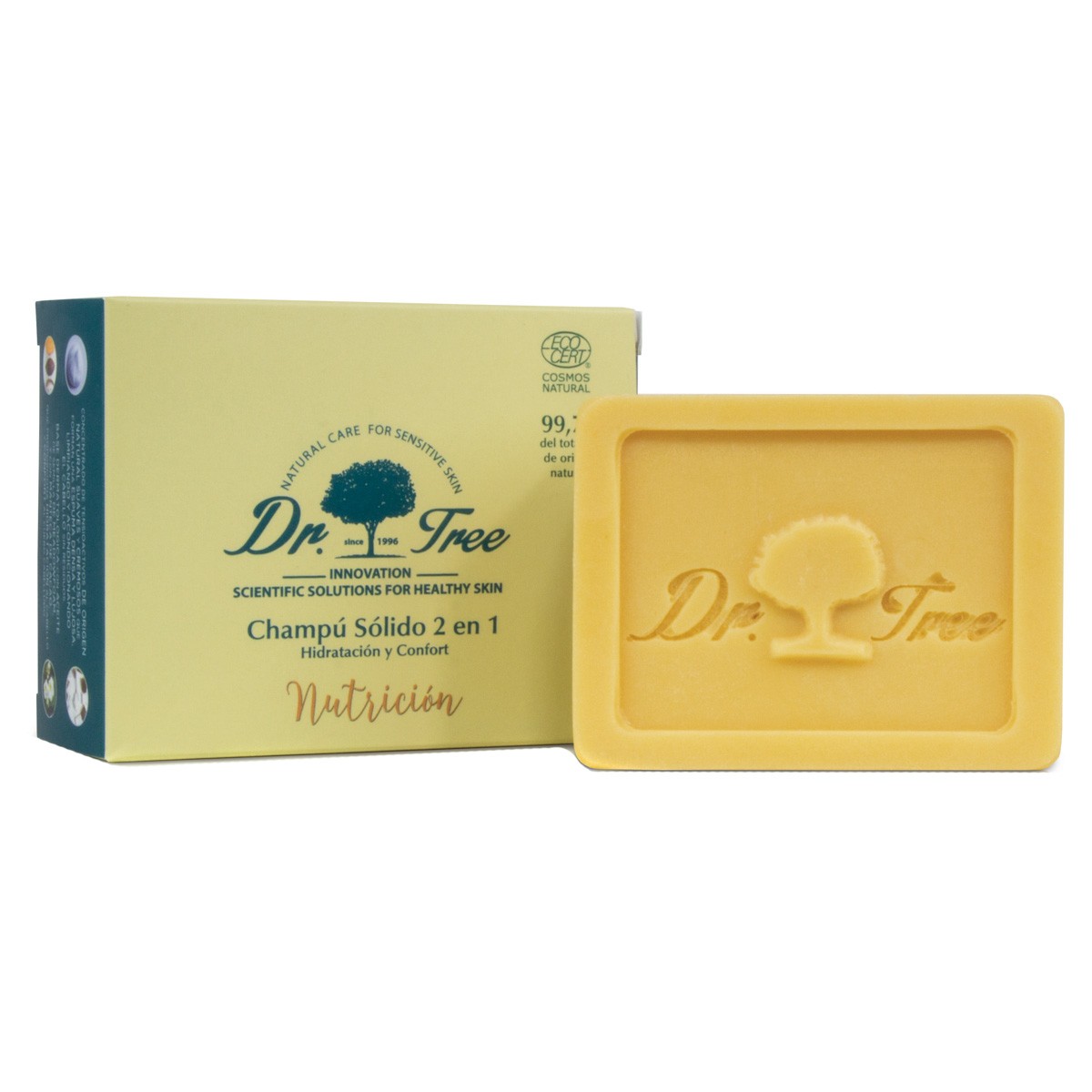 Dr. Tree Champú sólido para cabello dañado 75g Imagen de Dr. Tree Champú sólido para cabello dañado 75g