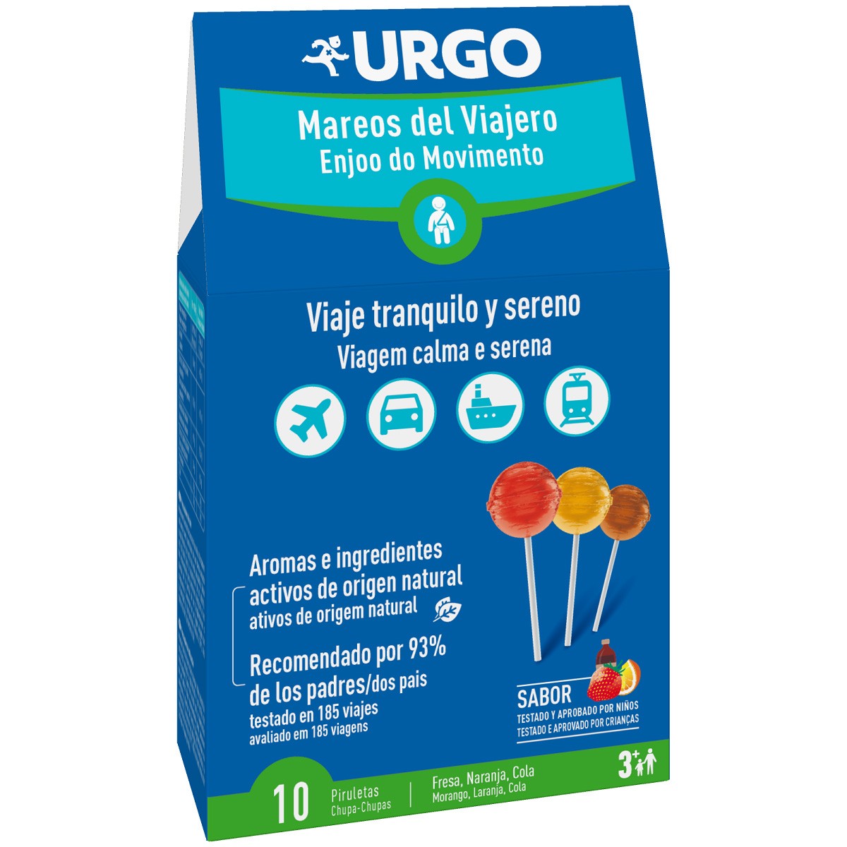 Urgo mareos del viajero 10 piruletas Imagen de Urgo mareos del viajero 10 piruletas