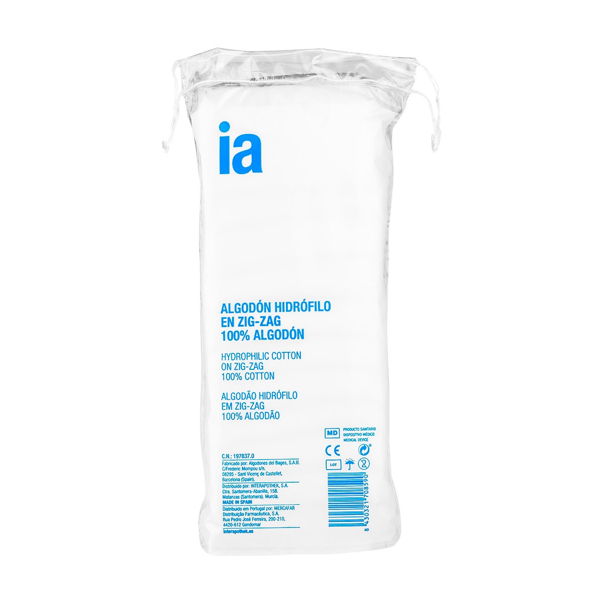 Imagen de Interapothek algodón zig-zag 100g