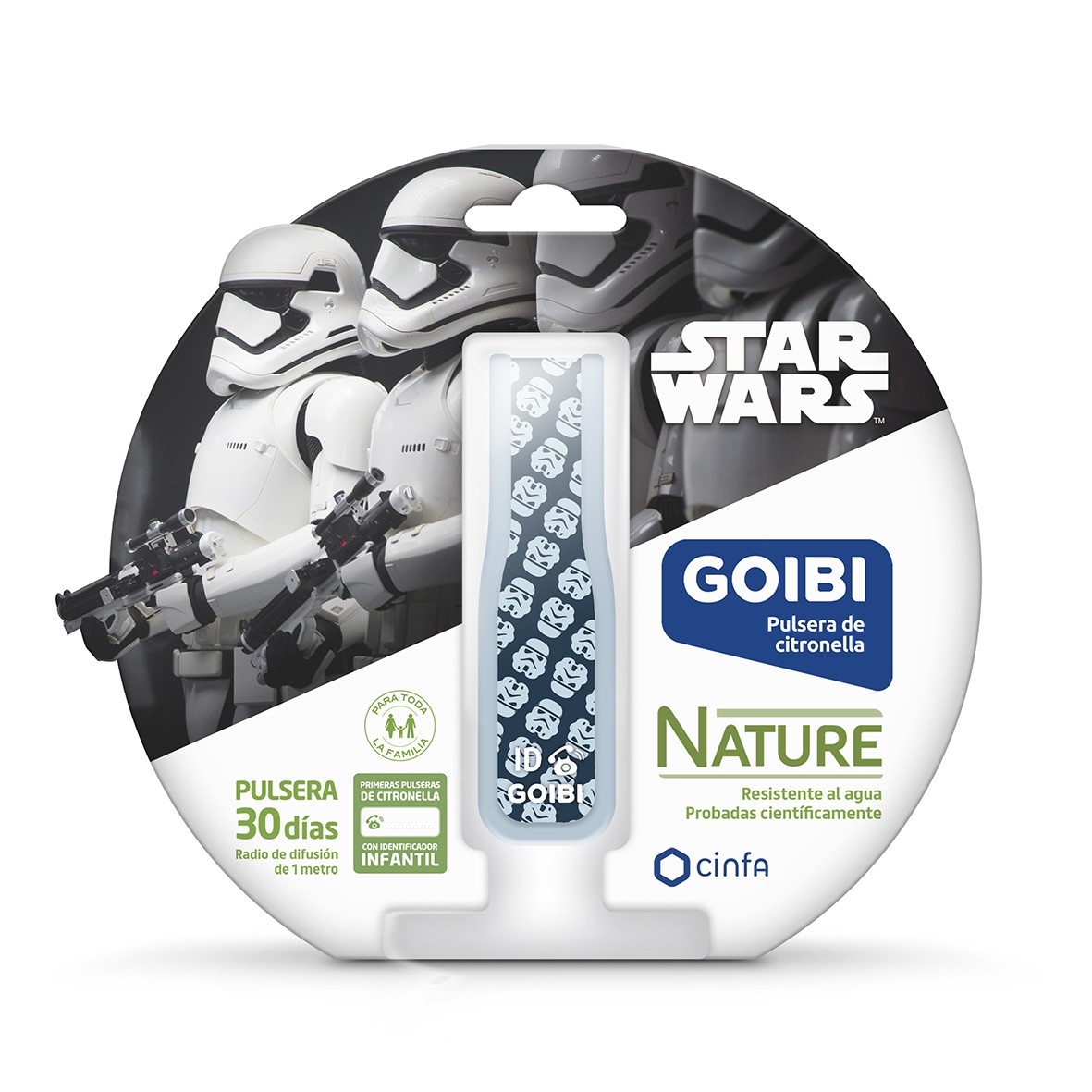 Goibi Star Wars Stormtrooper pulsera de citronela 1u Imagen de Goibi Star Wars Stormtrooper pulsera de citronela 1u