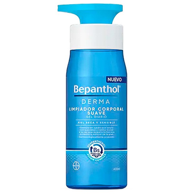 Bepanthol derma limpiador corporal suave gel 400ml Imagen de Bepanthol derma limpiador corporal suave gel 400ml