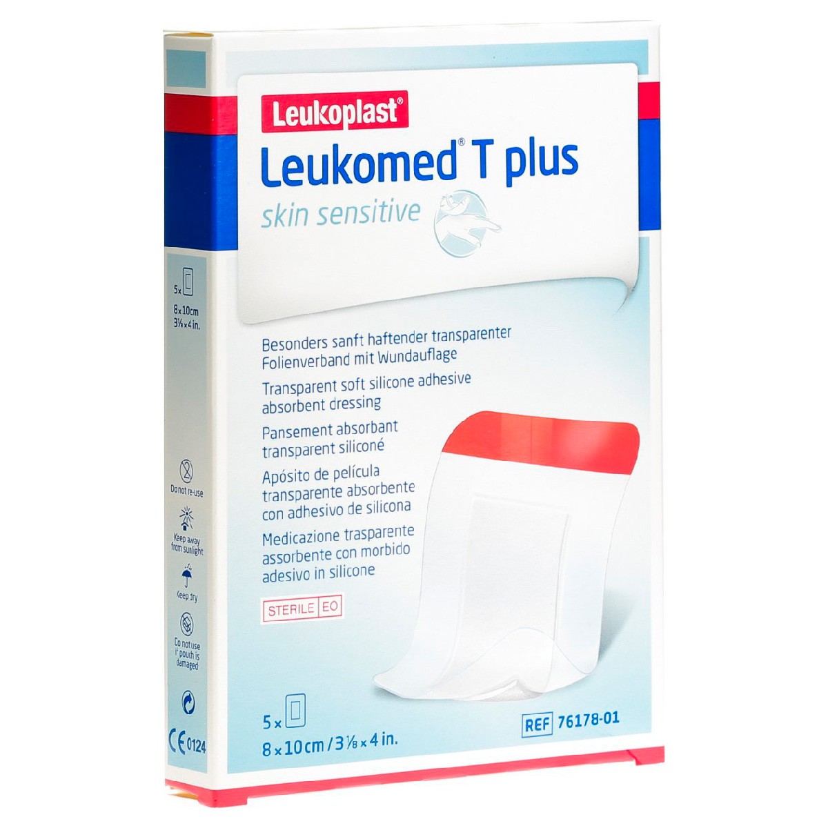 Leukomed T Plus Skin Sensit 8cmx10cm 5u Imagen de Leukomed T Plus Skin Sensit 8cmx10cm 5u