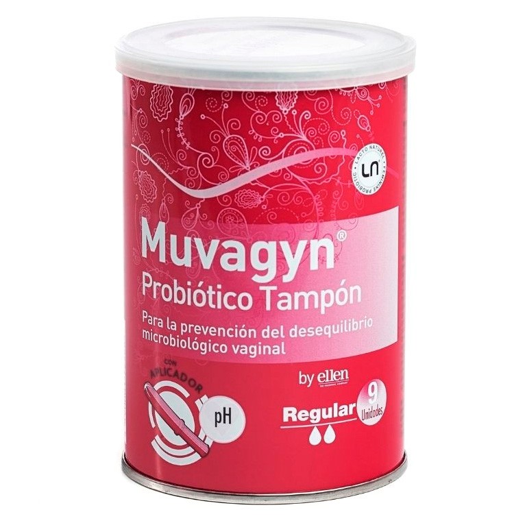 Muvagyn Probiótico tampon regular c/a 9u Imagen de Muvagyn Probiótico tampon regular c/a 9u