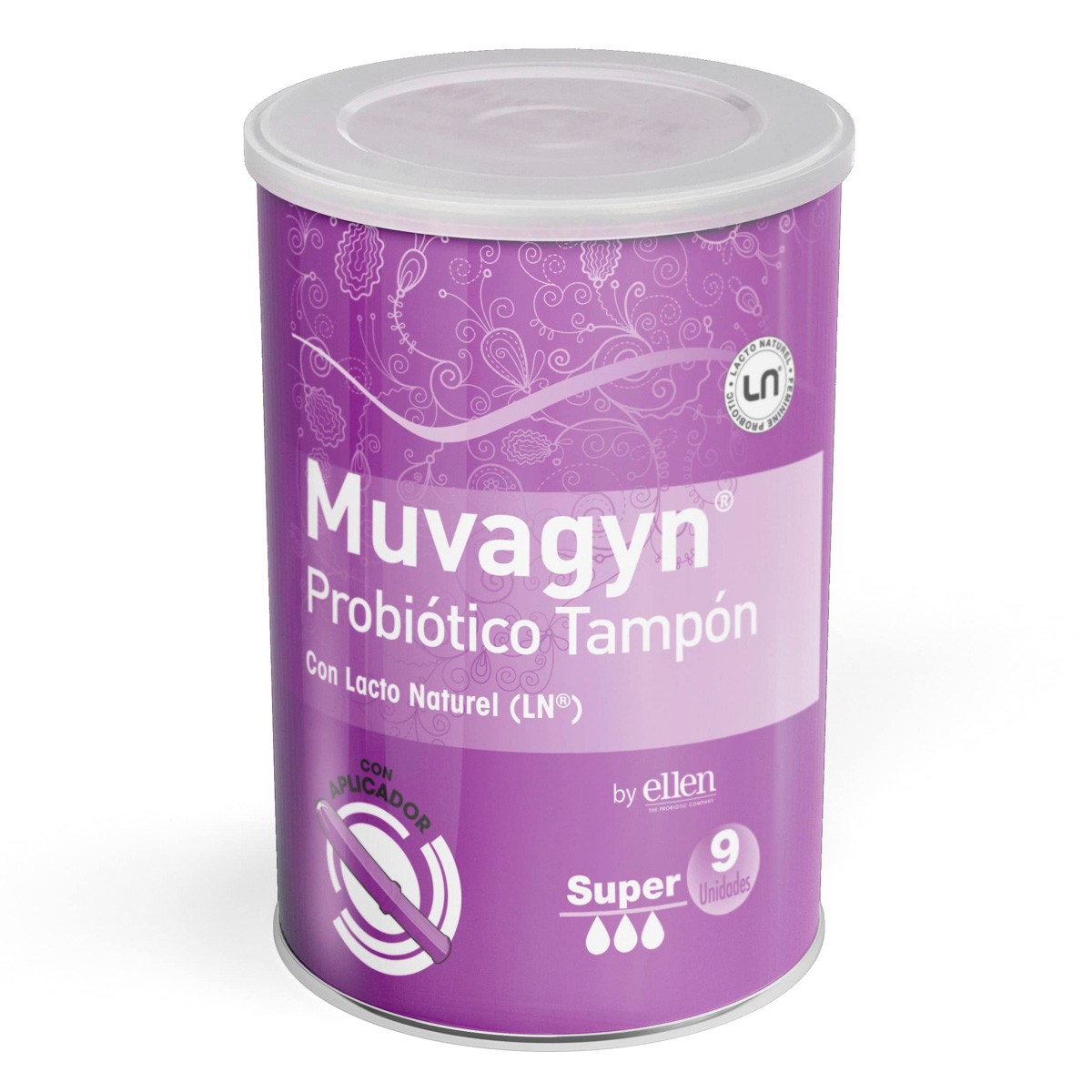 Muvagyn Probiótico tampon super c/a 9u Imagen de Muvagyn Probiótico tampon super c/a 9u
