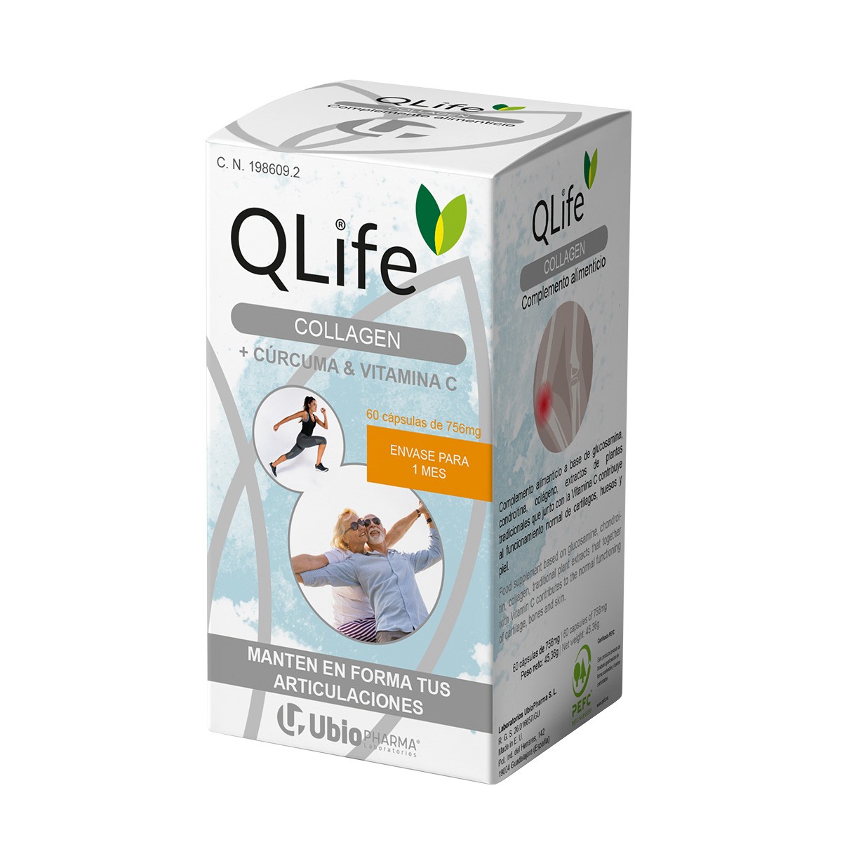 Qlife Collagen 60 cápsulas Imagen de Qlife Collagen 60 cápsulas