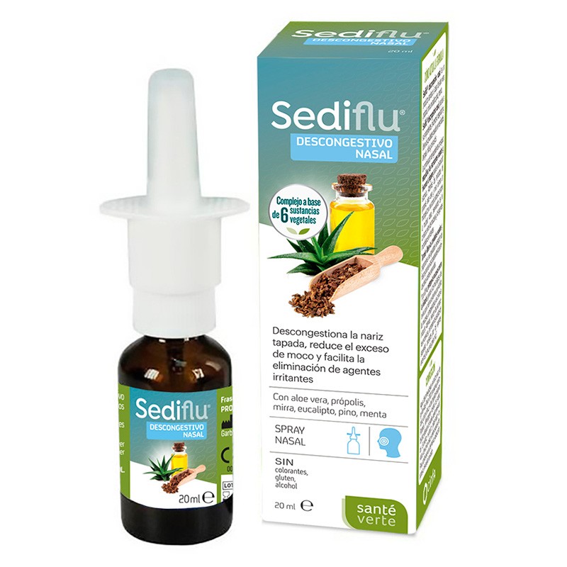 Santé Verde Sediflu descongestivo nasal 20ml Imagen de Santé Verde Sediflu descongestivo nasal 20ml