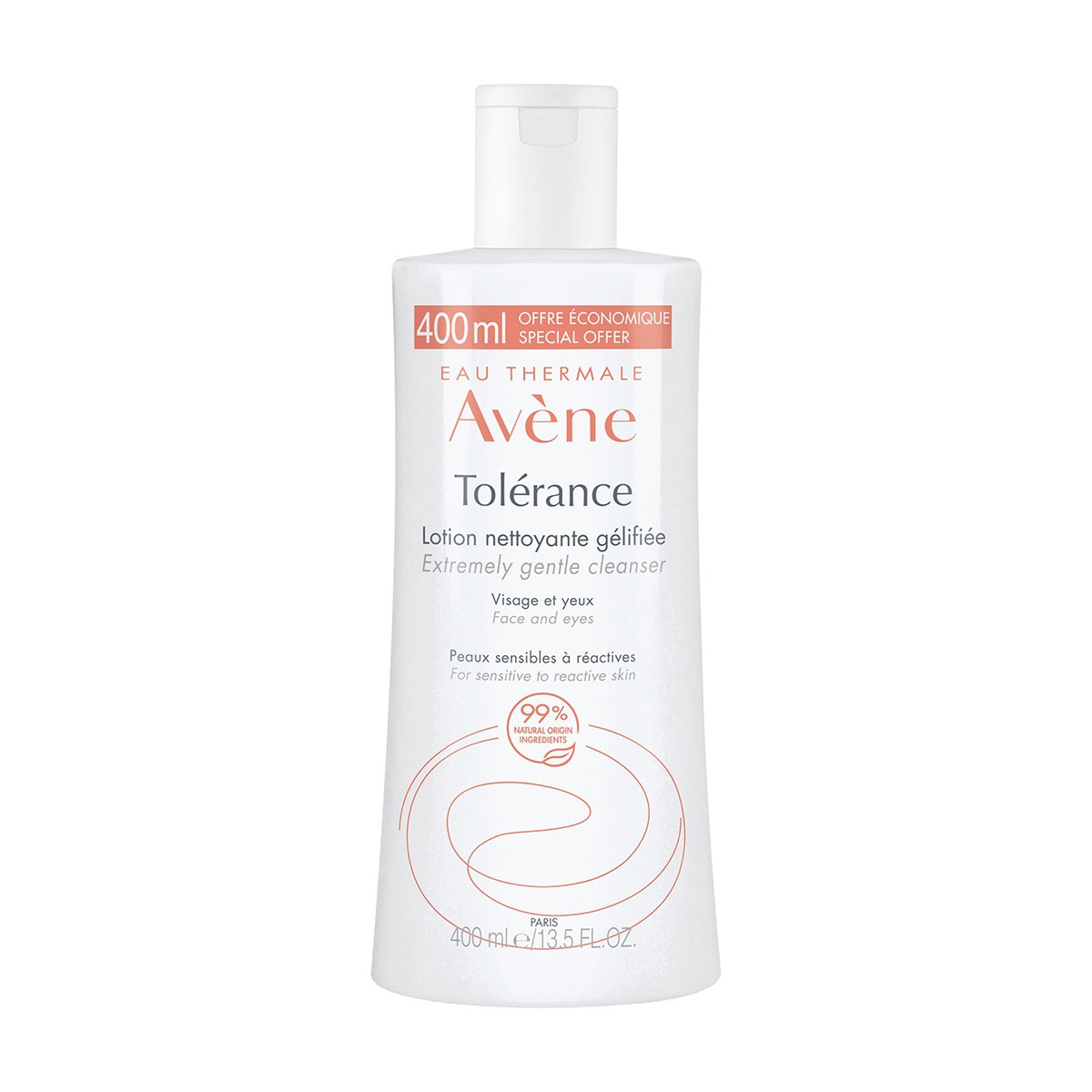 Avene tolérance loción limpiadora gelificada 400ml Imagen de Avene tolérance loción limpiadora gelificada 400ml