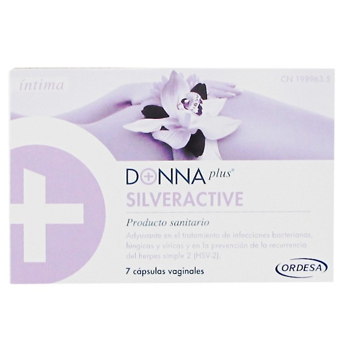 Donna Plus silveractive cápsulas vaginales 7cápsulas Imagen de Donna Plus silveractive cápsulas vaginales 7cápsulas