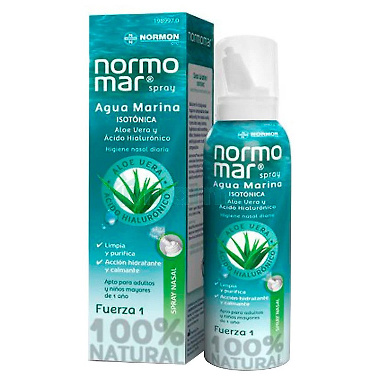 Normomar spray aloe y ácido hialurónico 120ml Imagen de Normomar spray aloe y ácido hialurónico 120ml