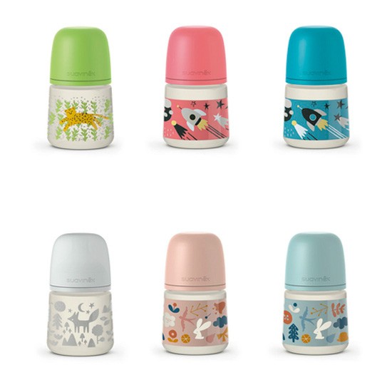 Suavinex Biberón tetina fisiol,silicona T/S 150ml Imagen de Suavinex Biberón tetina fisiol,silicona T/S 150ml