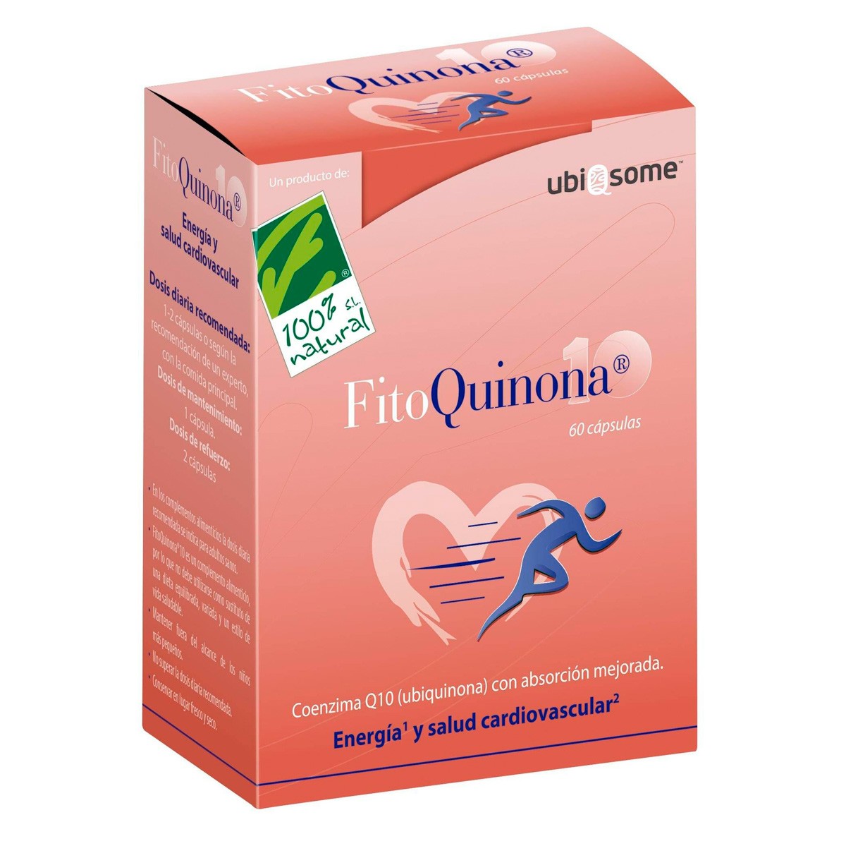 Cien por cien natural fitoquinona 10 60 capsulas Imagen de Cien por cien natural fitoquinona 10 60 capsulas