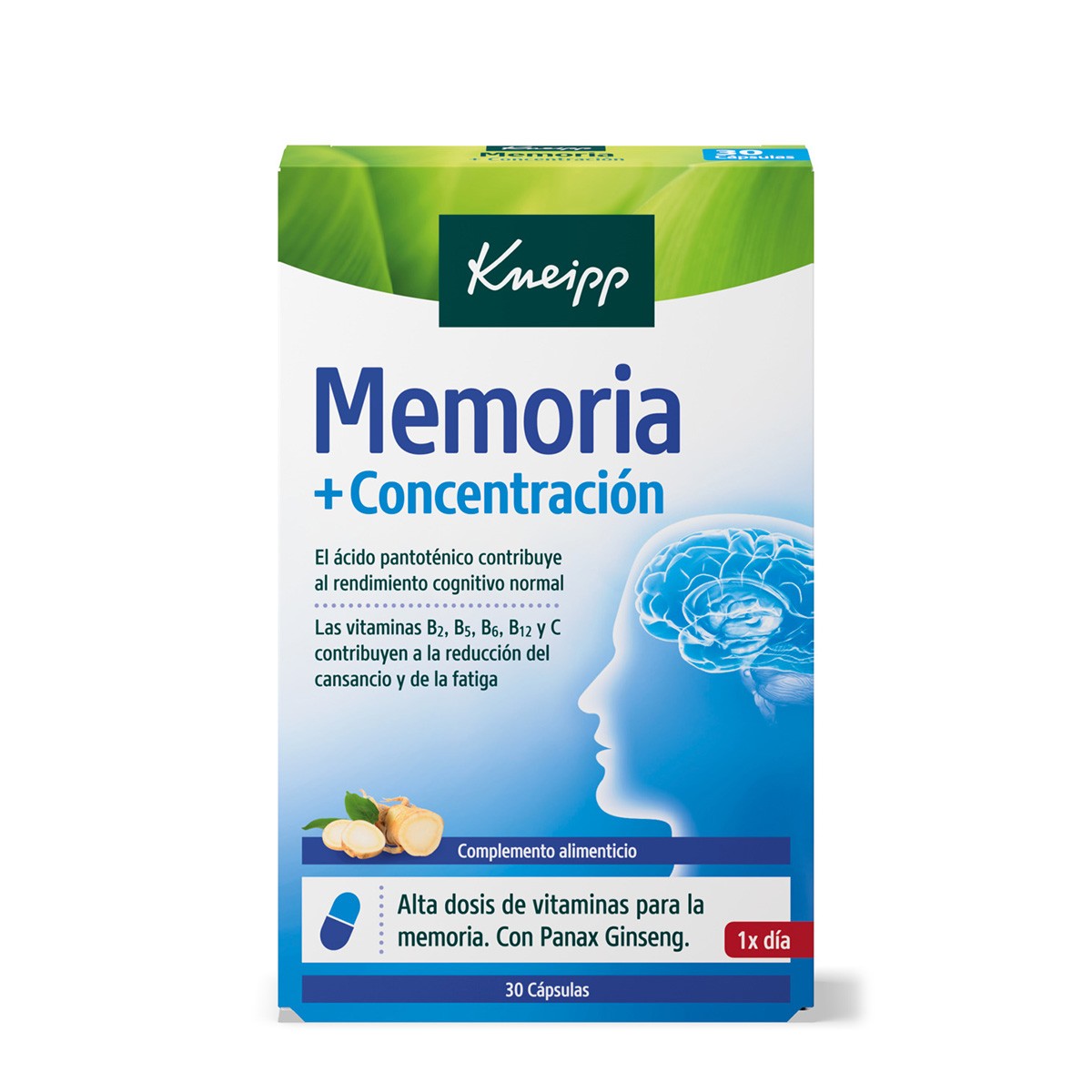 Hartmann Memoria y concentración 30 cápsulas Imagen de Hartmann Memoria y concentración 30 cápsulas