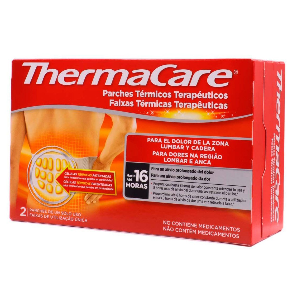 Thermacare lumbar/cadera 2 parches térmicos Imagen de Thermacare lumbar/cadera 2 parches térmicos