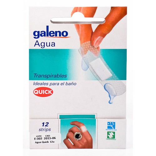 TIRAS QUITA-RAPID TRANSP. 12 U.I. GALENO Imagen de TIRAS QUITA-RAPID TRANSP. 12 U.I. GALENO
