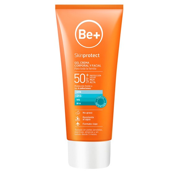 Be+ skinprotect gel crema corporal y facial spf50+ 100ml Imagen de Be+ skinprotect gel crema corporal y facial spf50+ 100ml