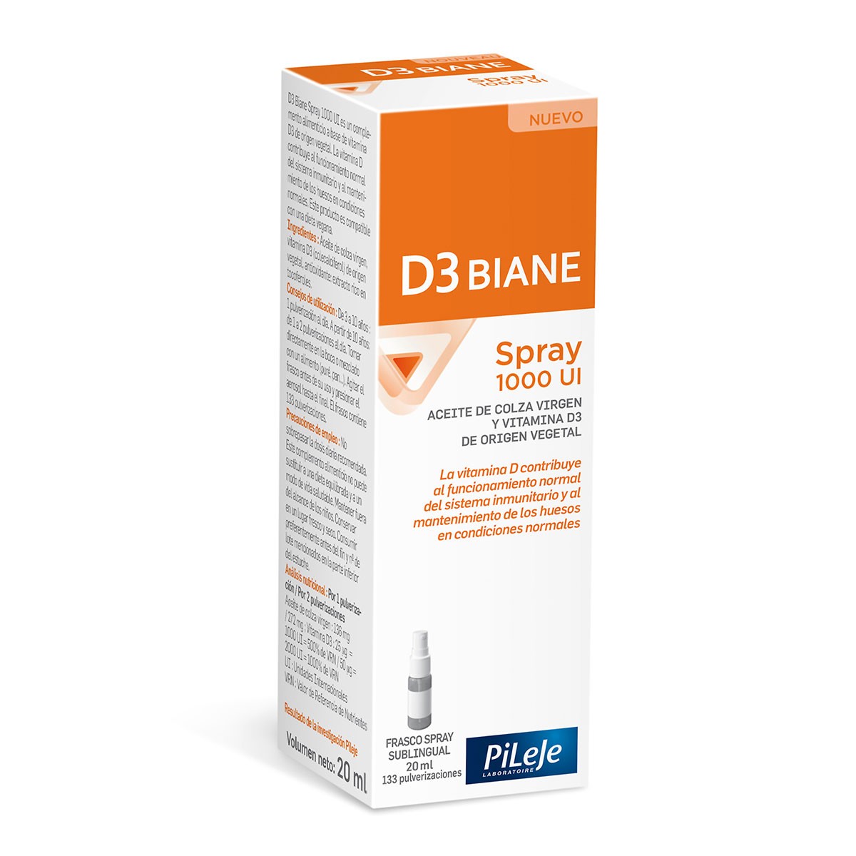 Pileje D3 biane spray 20ml Imagen de Pileje D3 biane spray 20ml