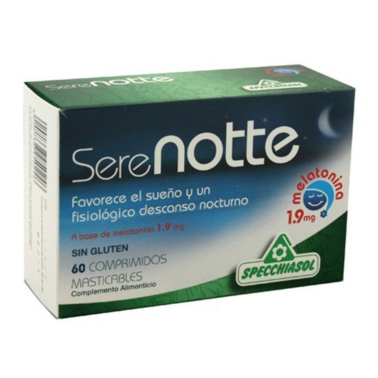Spechiasol Serenotte melatonina 1,9mg 60comp Imagen de Spechiasol Serenotte melatonina 1,9mg 60comp