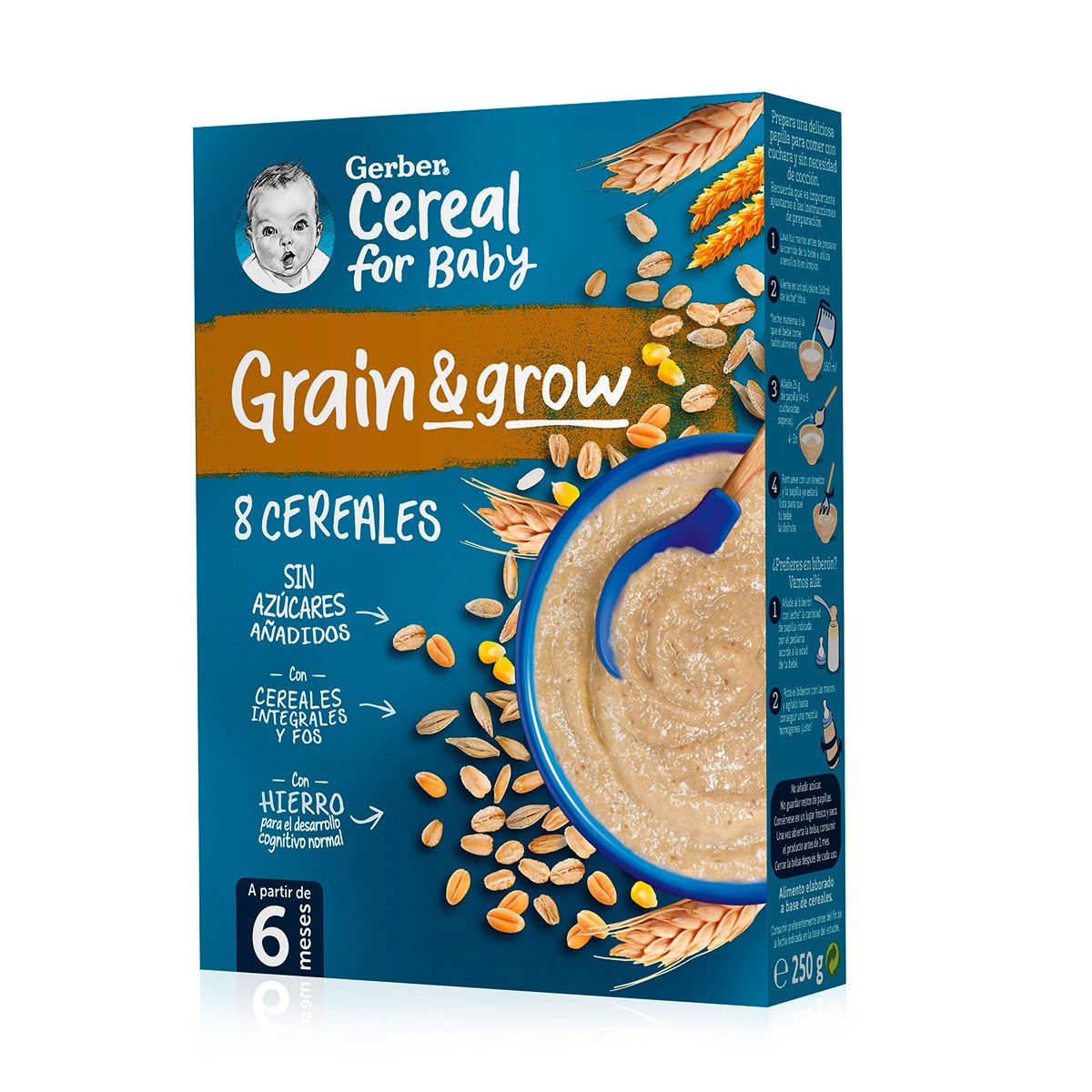 Nestle gerber papilla avena y ciruela 250g Imagen de Nestle gerber papilla avena y ciruela 250g