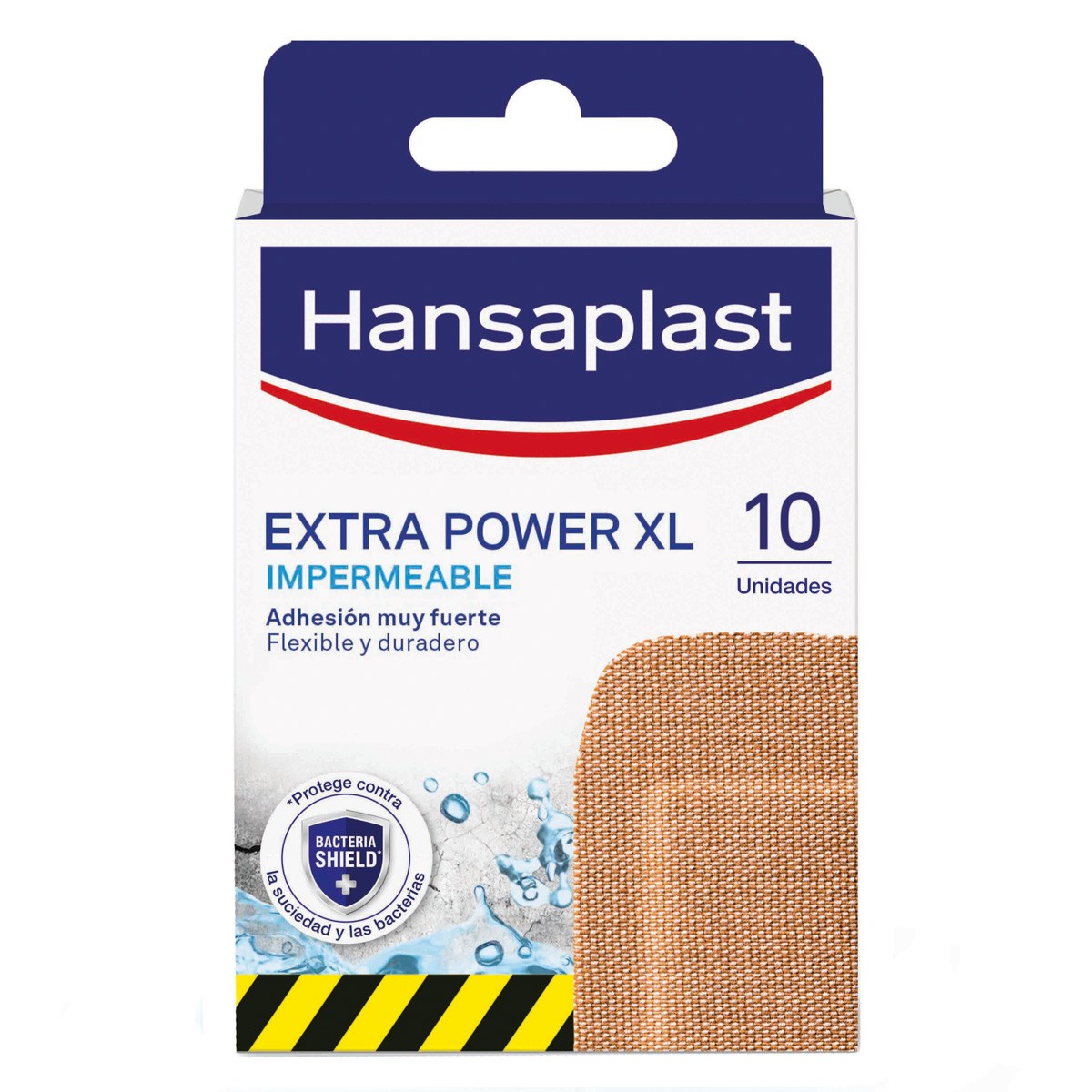Hansaplast Extra fuerte XL 10 apósitos Imagen de Hansaplast Extra fuerte XL 10 apósitos