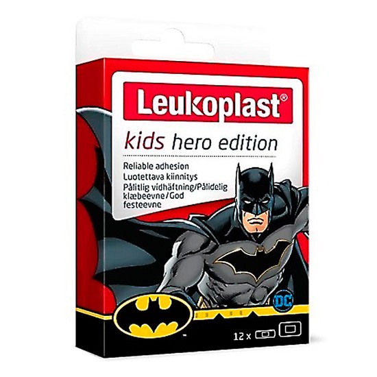 Leukoplast Kids Hero Edition Batman apósitos 12u Imagen de Leukoplast Kids Hero Edition Batman apósitos 12u