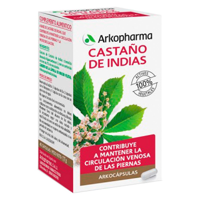 Arkopharma Arkocápsulas castaño de indias complemento 84 cápsulas Imagen de Arkopharma Arkocápsulas castaño de indias complemento 84 cápsulas