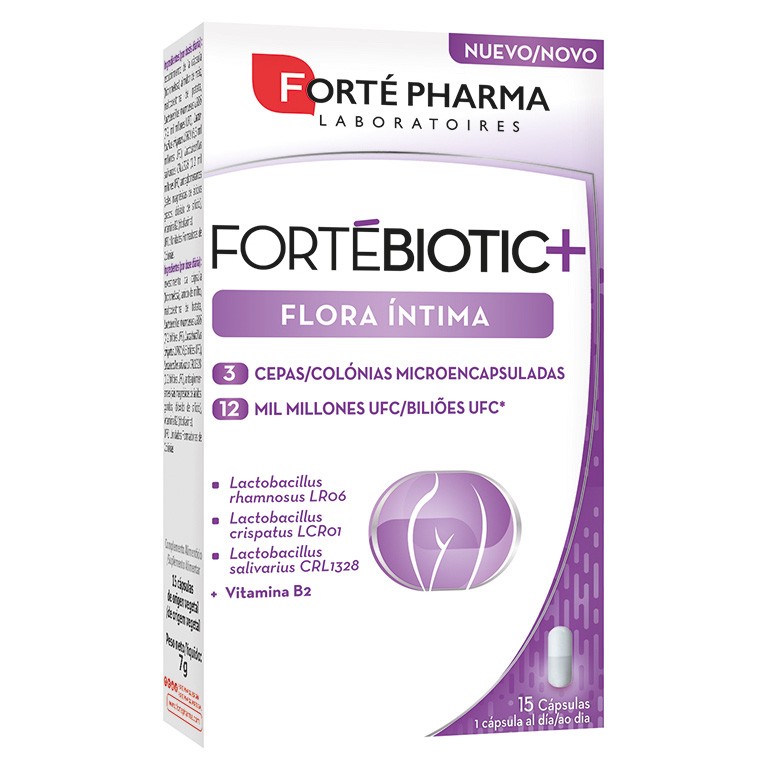 Imagen de Forte pharma fortebiotic+ flora intima 15 capsulas