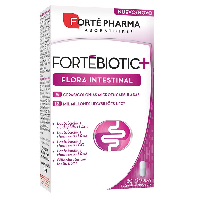 Forte pharma fortebiotic+ flora intestinal 30 capsulas Imagen de Forte pharma fortebiotic+ flora intestinal 30 capsulas