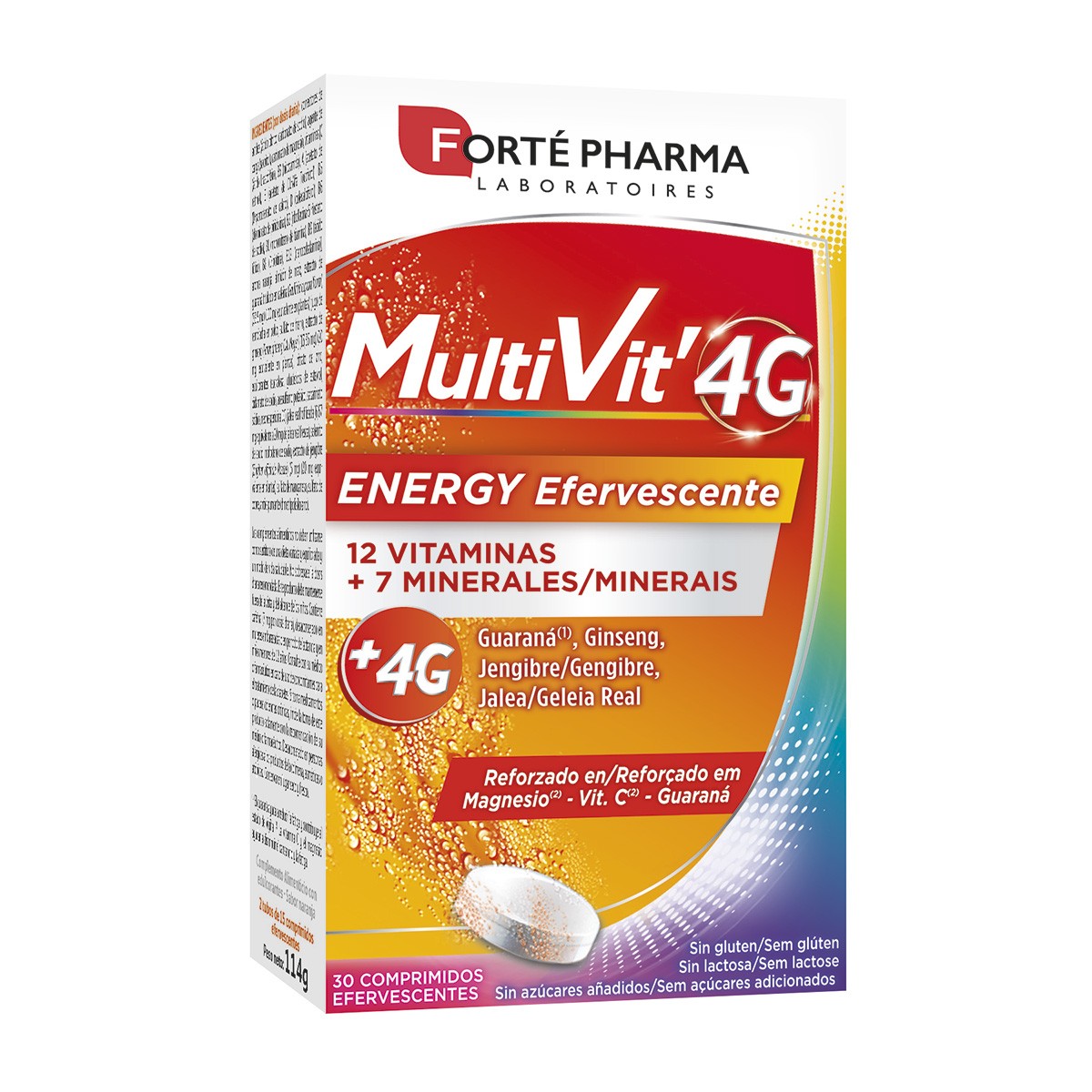 Forte Pharma Multivit 4G 30 comprimidos Imagen de Forte Pharma Multivit 4G 30 comprimidos