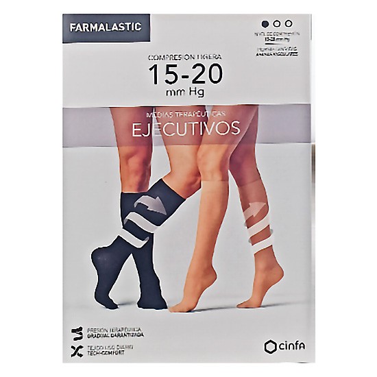 Imagen de Farmalastic Calcetín Ejecutivo Señora Ligera talla M negro