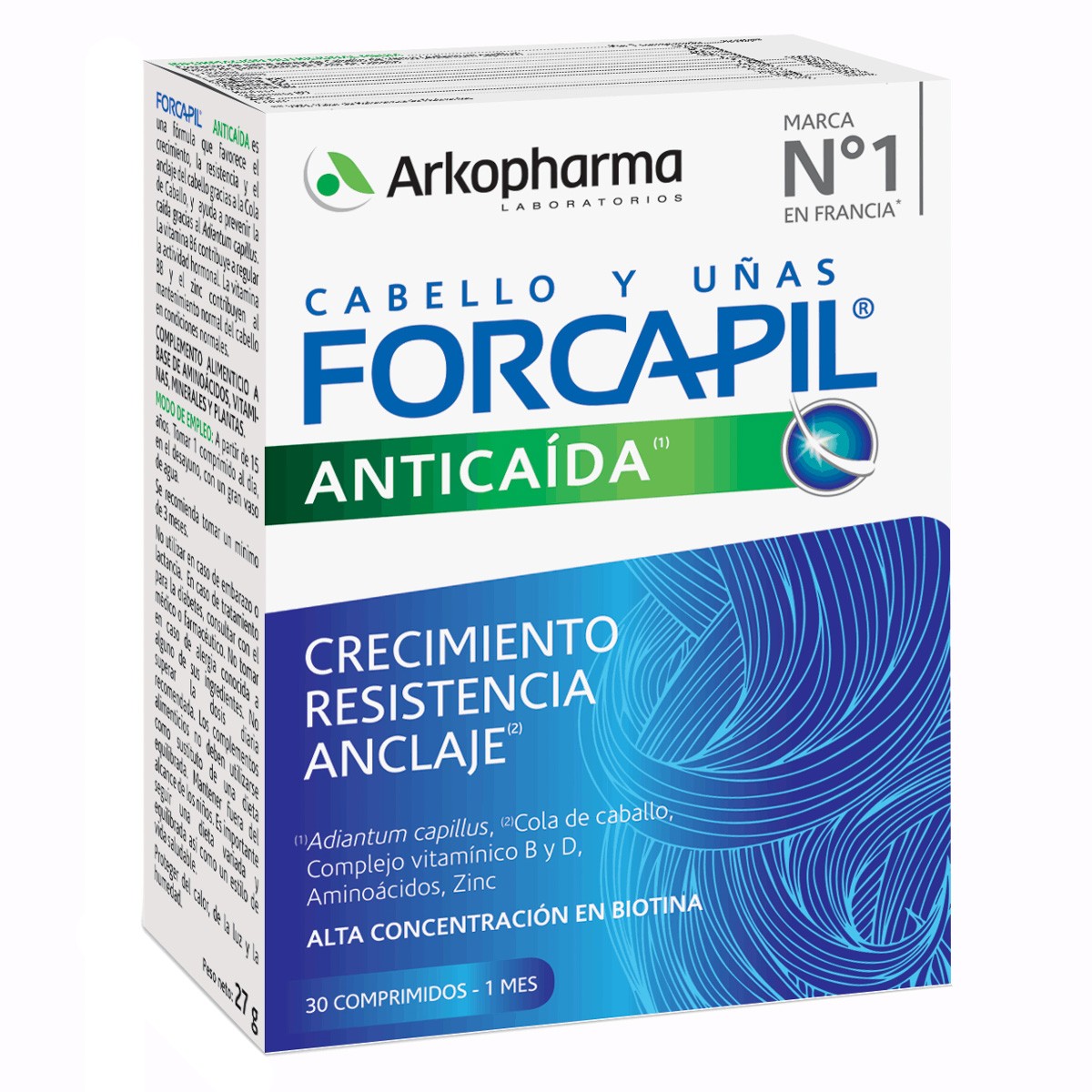 Forcapil anticaída del cabello 30comp Imagen de Forcapil anticaída del cabello 30comp