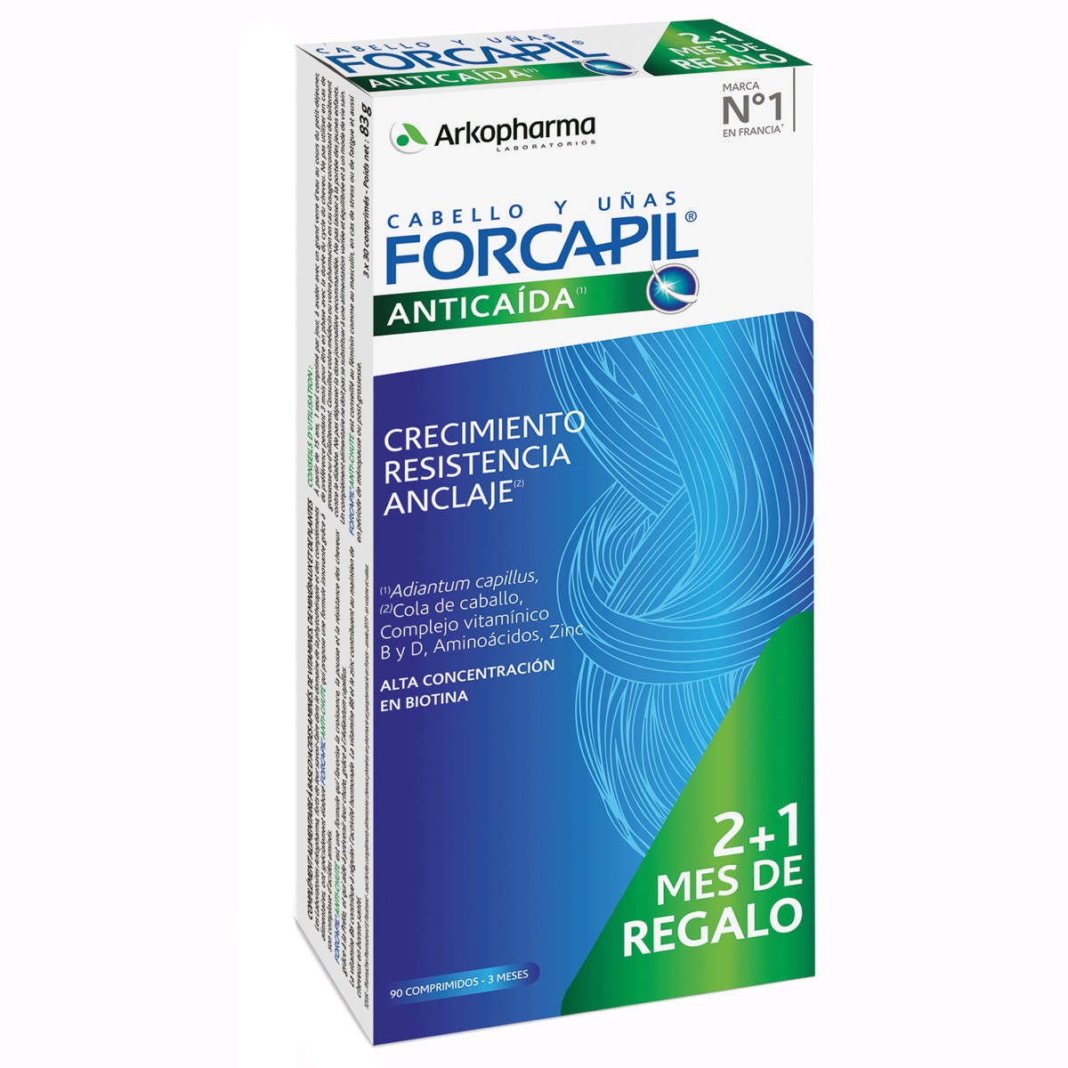 Forcapil anticaída de cabello 90caps 2+1 Imagen de Forcapil anticaída de cabello 90caps 2+1