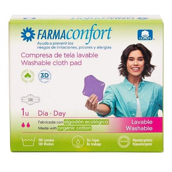 Farmaconfort compresa de tela lavable 1u Imagen de Farmaconfort compresa de tela lavable 1u