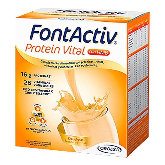Fontactiv protein vital vainilla 14 sobres Imagen de Fontactiv protein vital vainilla 14 sobres
