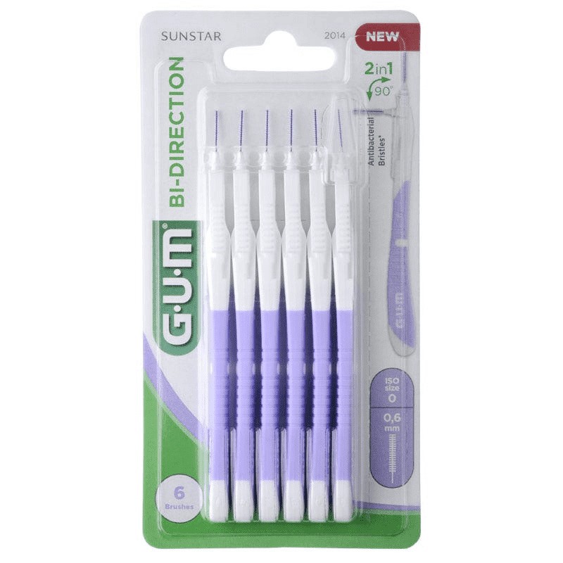 Gum Bi-Direction XS cepillo interdental 6u Imagen de Gum Bi-Direction XS cepillo interdental 6u