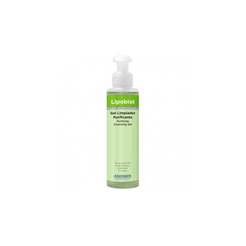 ADERGEN LIPO BIOL GEL LIMPIADOR PARA PIEL GRASA Y ACNEICA 200ml Imagen de ADERGEN LIPO BIOL GEL LIMPIADOR PARA PIEL GRASA Y ACNEICA 200ml