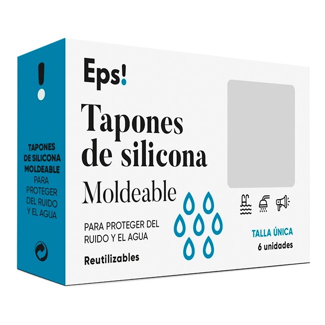 Eps! tapones de silicona moldeable 6u Imagen de Eps! tapones de silicona moldeable 6u
