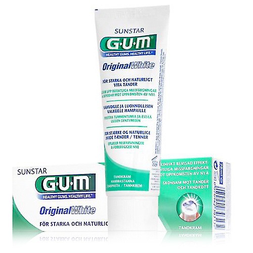 GUM ORIGINAL WHITE PASTA DENTAL 75 ML Imagen de GUM ORIGINAL WHITE PASTA DENTAL 75 ML