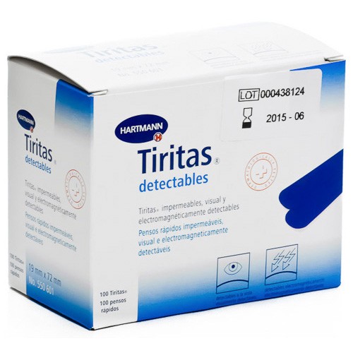 Hartmann Tiritas Detectables 19x72cm 100u Imagen de Hartmann Tiritas Detectables 19x72cm 100u