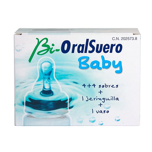 Bi-Oralsuero Baby 4+4 sobres Imagen de Bi-Oralsuero Baby 4+4 sobres