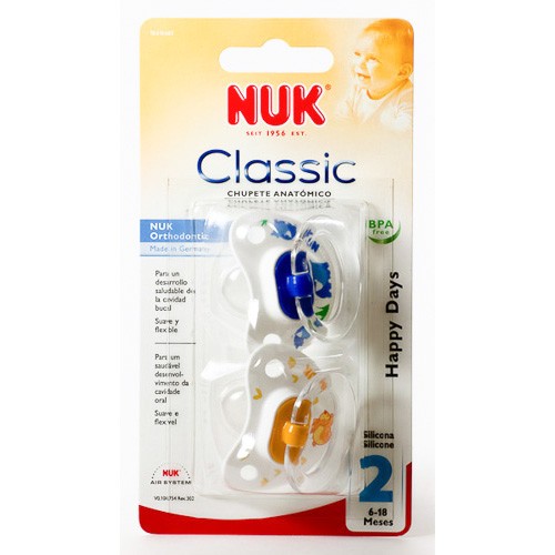 Nuk Nukete chupete de silicona talla 2 2u Imagen de Nuk Nukete chupete de silicona talla 2 2u