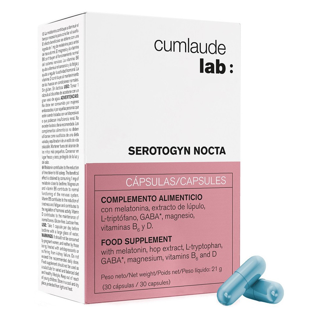 Cunlaude serotogyn nocta 30 cápsulas Imagen de Cunlaude serotogyn nocta 30 cápsulas