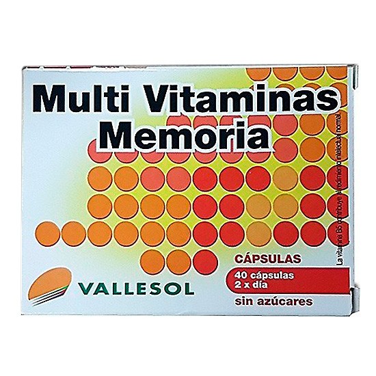 Vallesol multivitaminas memoria 40 cápsulas Imagen de Vallesol multivitaminas memoria 40 cápsulas