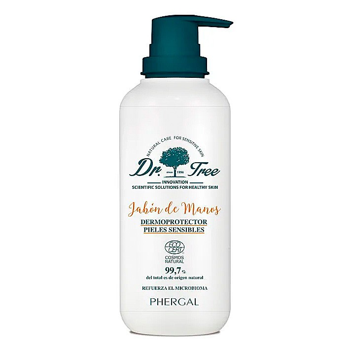 Phergal Dr. Tree eco jabón manos sensibles 200ml Imagen de Phergal Dr. Tree eco jabón manos sensibles 200ml