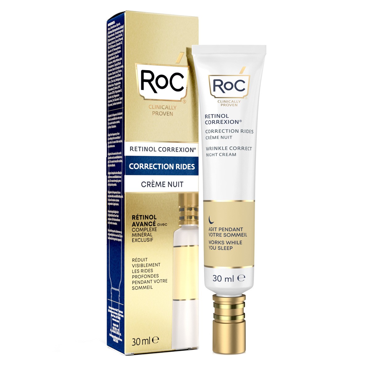 Roc Wrinkle correct crema noche 30ml Imagen de Roc Wrinkle correct crema noche 30ml