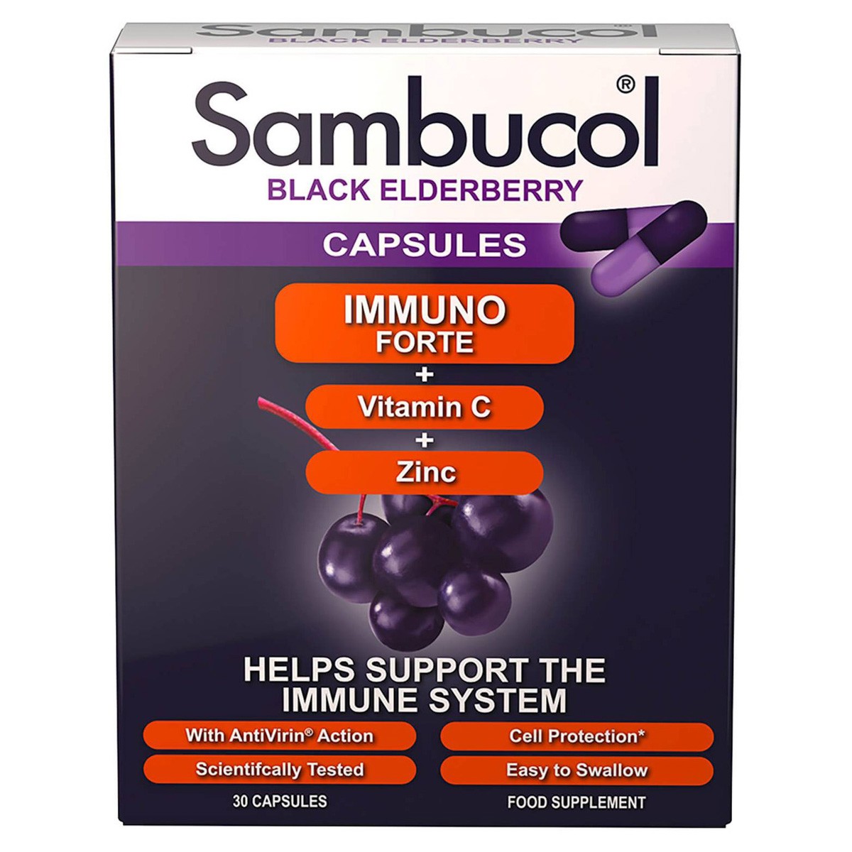 Sambucol immuno forte 30 caps Imagen de Sambucol immuno forte 30 caps