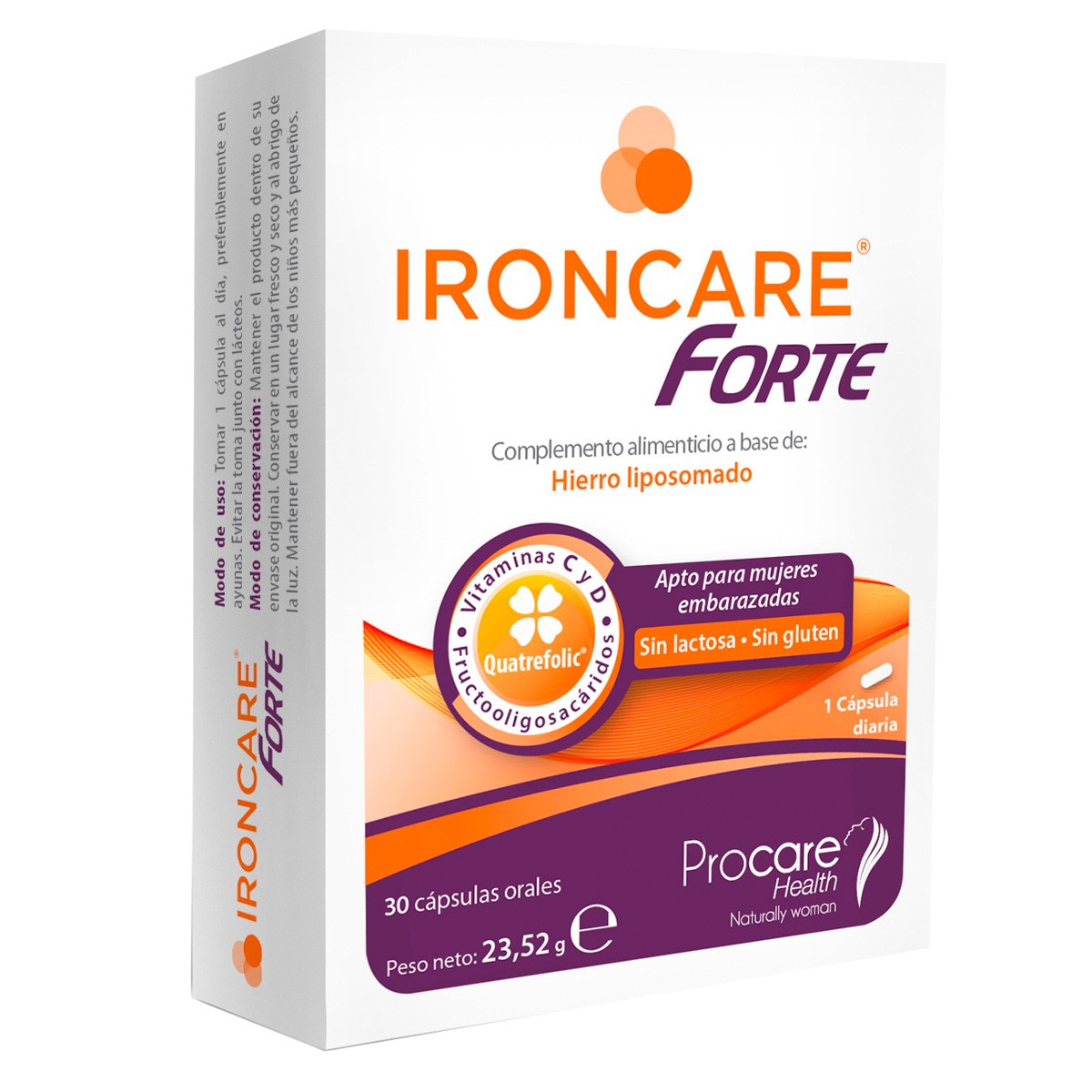 Ironcare forte 30 cápsulas Imagen de Ironcare forte 30 cápsulas