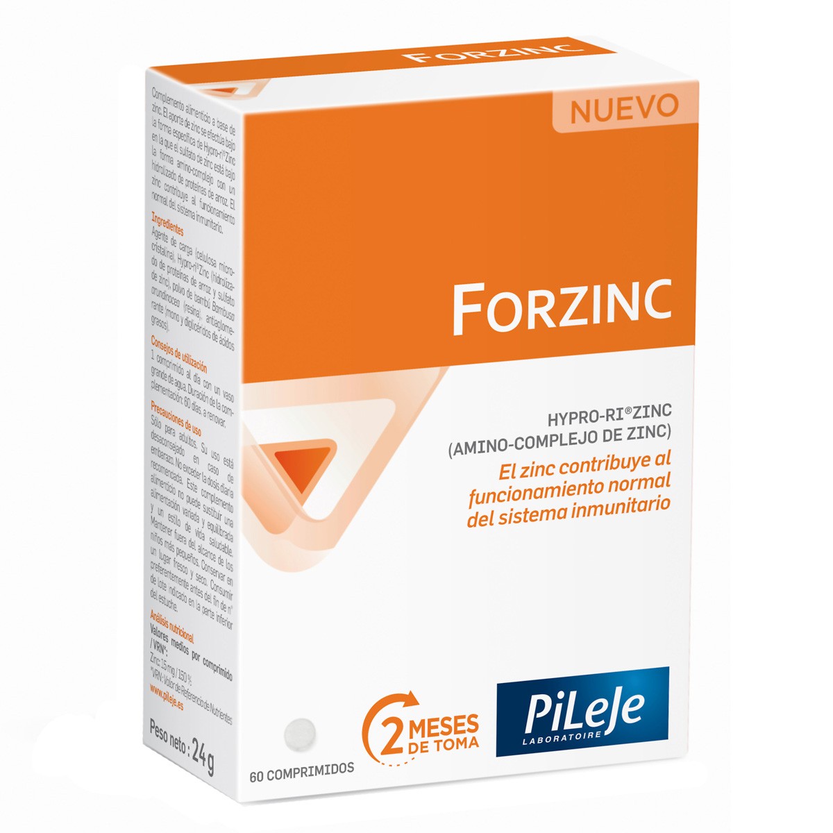 Pileje Forzinc 60 comprimidos Imagen de Pileje Forzinc 60 comprimidos